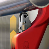 KNIPEX Rohrabschneider TubiX® 6-35 mm – QuickLock-Einhandschnellfixierung für Kupfer, Messing, Edelstahl