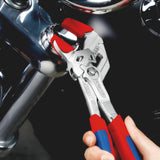 KNIPEX Zangenschlüssel 400 mm – Spannweite 85 mm, verchromt, mit Kunststoffüberzug