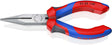 KNIPEX Flachrundzange 140 mm mit Schneide, Comfort-Griff, polierter Kopf