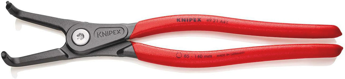 KNIPEX Außensicherungsringzange A 01 für Wellen Ø 3-10 mm, 90° gewinkelt, 130 mm