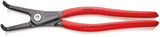 KNIPEX Außensicherungsringzange A 01 für Wellen Ø 3-10 mm, 90° gewinkelt, 130 mm