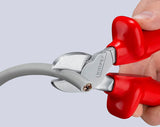 KNIPEX Kraftseitenschneider 200 mm VDE isoliert bis 1000 V, Form 0, tauchisoliert