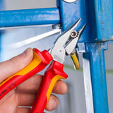 KNIPEX Spitzkombizange 145 mm VDE-isoliert, Mehrkomponentenhüllen, verchromt