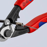 KNIPEX Drahtseilschere 190 mm – für harte Drahtseile, Kabel und Rundstahl, poliert