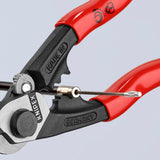 KNIPEX Drahtseilschere 190 mm – für harte Drahtseile, Kabel und Rundstahl, poliert