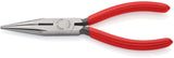 KNIPEX Flachrundzange 125 mm poliert mit Kunststoffüberzug – Radiozange mit Schneide