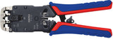 KNIPEX Crimpzange für Westernstecker RJ 10/11/12/45, 200 mm, mit Schneid- und Abmantelfunktion