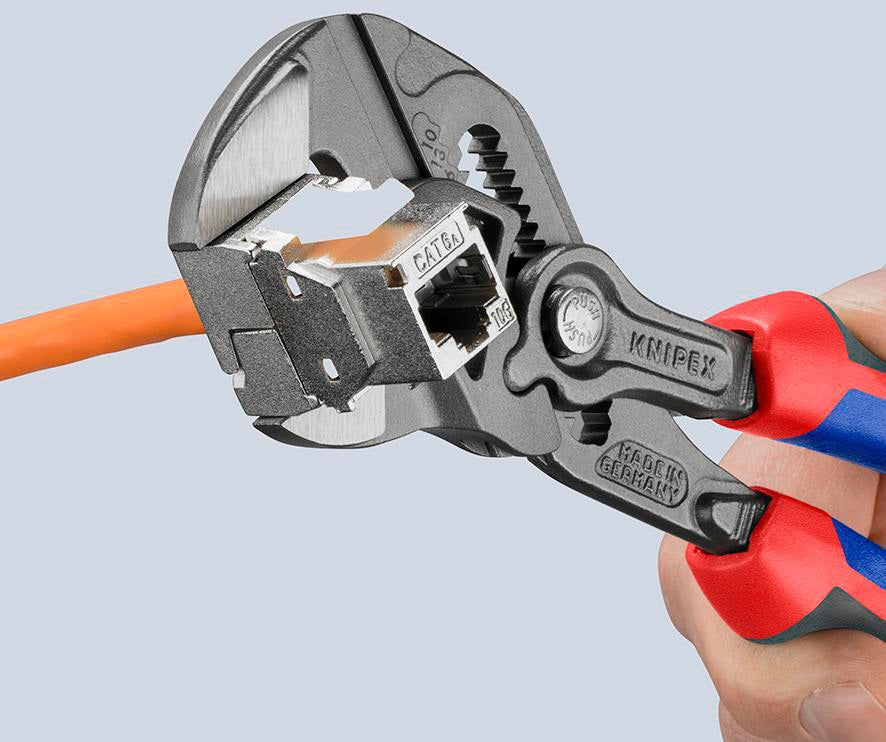 KNIPEX Zangenschlüssel 250 mm, Spannweite 52 mm, mit Kunststoffüberzug und Einstellskala
