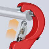KNIPEX Rohrabschneider TubiX® 6-35 mm – QuickLock-Einhandschnellfixierung für Kupfer, Messing, Edelstahl