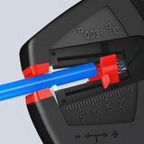 KNIPEX Automatikabisolierzange EvoStrip 200 mm für 0,03-10 mm² – selbsteinstellend, mit Drahtschneider