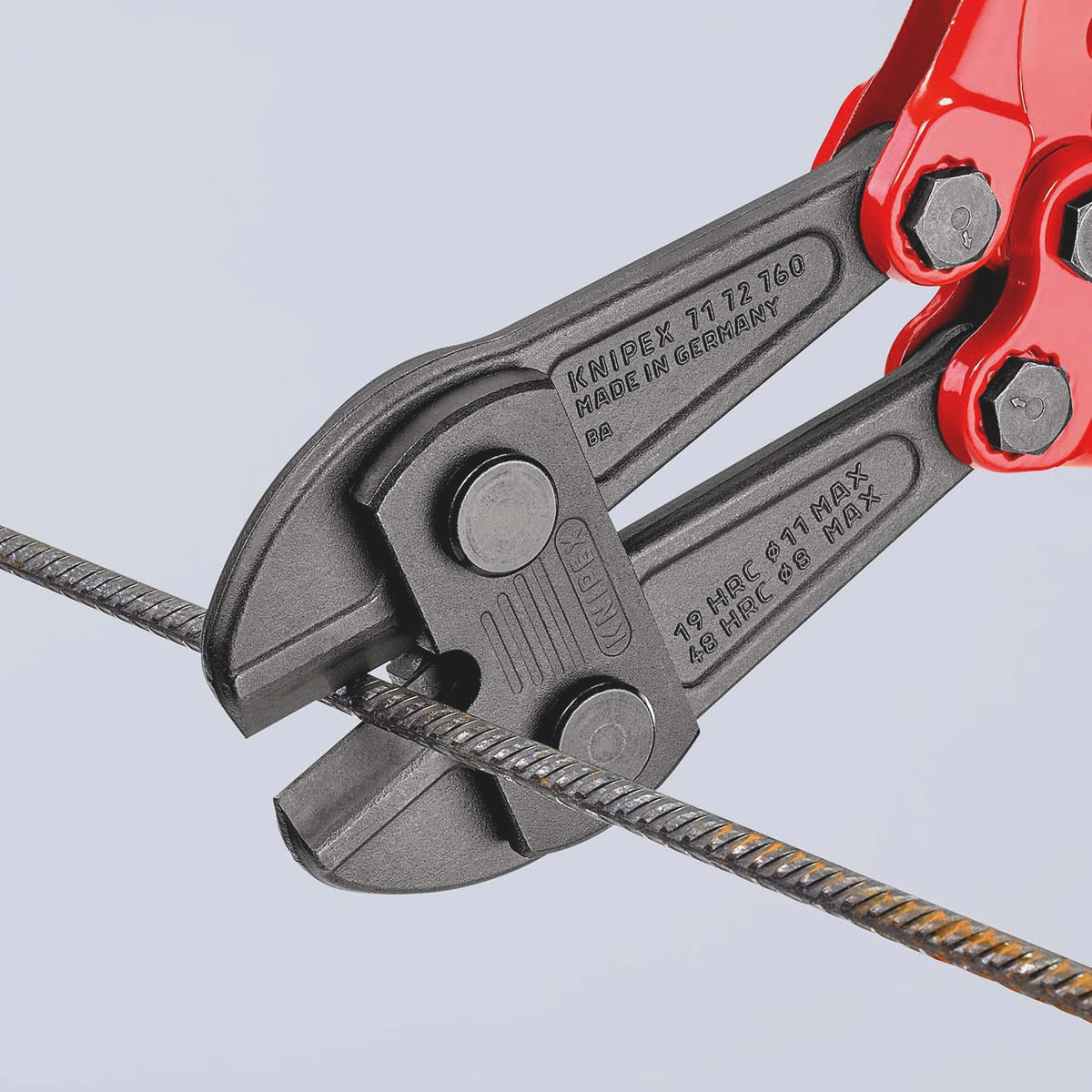 KNIPEX Bolzenschneider 460 mm mit Mehrkomponenten-Hüllen – für harten Draht bis 5 mm