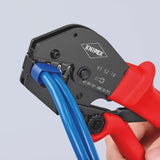 KNIPEX Crimpzange 250 mm – Für unisolierte Kabelschuhe und Verbinder, 2x6, 2x10, 2x16 mm²