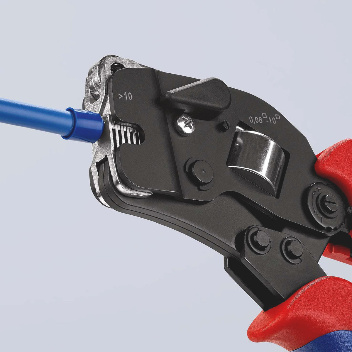 KNIPEX Crimpzange 190 mm für Aderendhülsen 0,08-10+16 mm² selbsteinstellend
