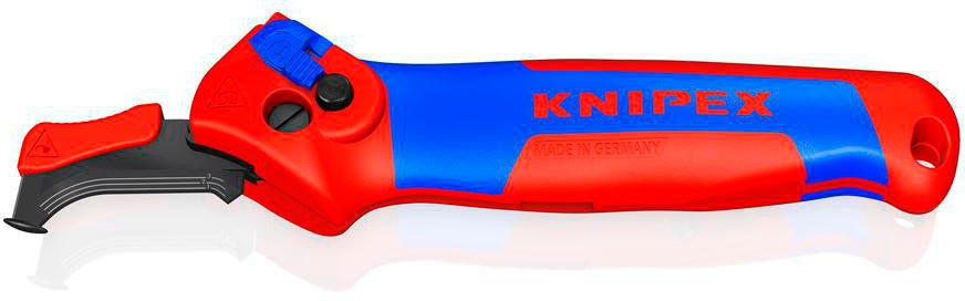 KNIPEX Abmantelungsmesser 146 mm mit Hakenklinge und Ratschenfunktion