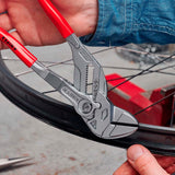 KNIPEX Zangenschlüssel 400 mm – Spannweite 85 mm, verchromt, mit Kunststoffüberzug
