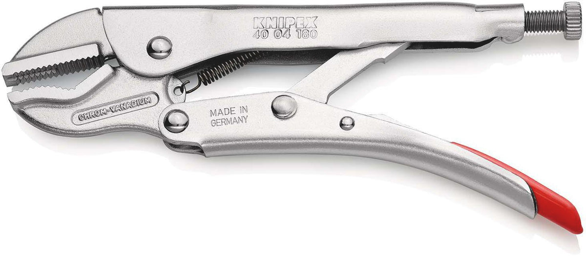 KNIPEX Universalgripzange 180 mm verzinkt – Hoher Spanndruck, Einhandbedienung