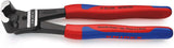 KNIPEX Bolzenvornschneider 200 mm, polierter Kopf, Kunststoffüberzug, Vanadin-Elektrostahl