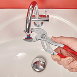 KNIPEX Syphon-/Connectorenzange L.250mm Spann-W.25-80mm schwarz atramentiert