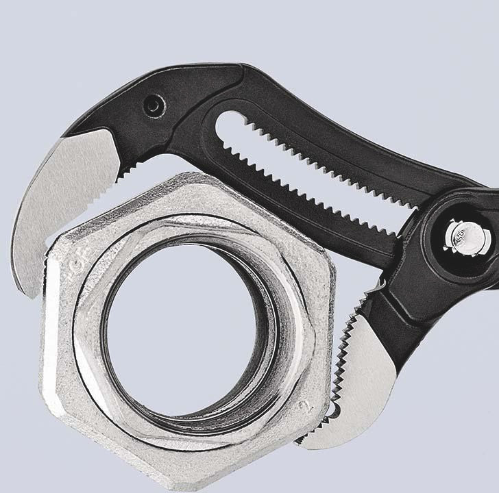 KNIPEX Cobra® Rohr- und Wasserpumpenzange 560 mm, Spannweite 120 mm, Kunststoffüberzug, poliert