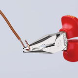 KNIPEX Spitzkombizange 145 mm VDE-isoliert, Mehrkomponentenhüllen, verchromt