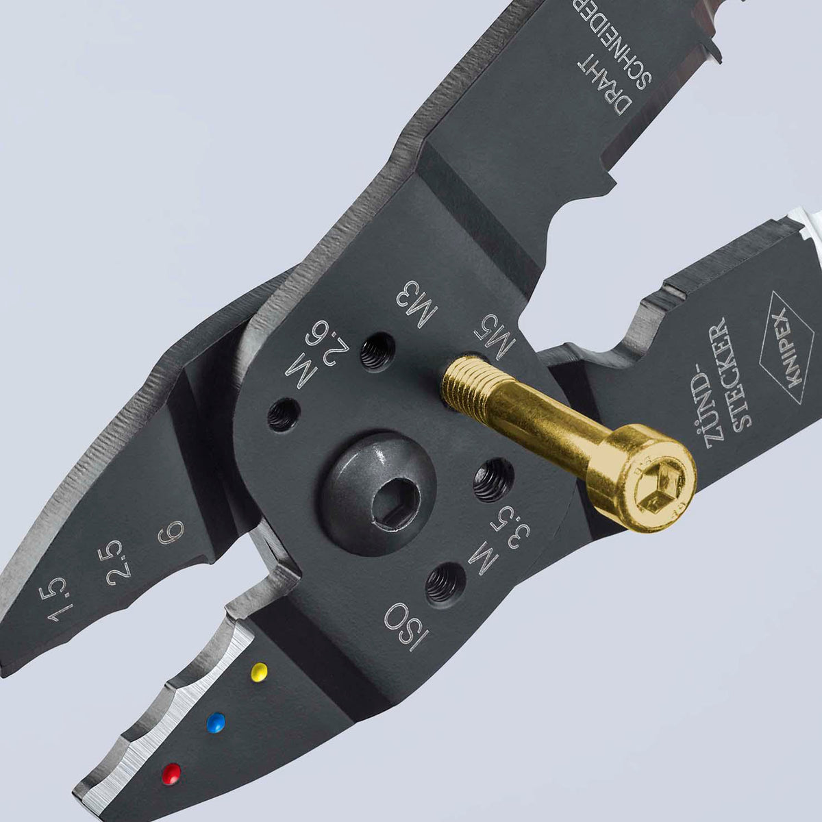 KNIPEX Crimpzange 240 mm für isolierte und unisolierte Kabelschuhe