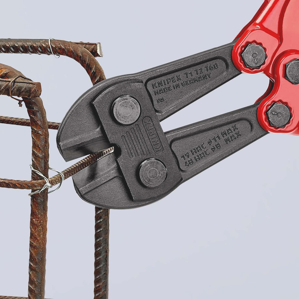 KNIPEX Bolzenschneider 460 mm mit Mehrkomponenten-Hüllen – für harten Draht bis 5 mm