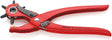 KNIPEX Revolverlochzange 220 mm mit 6 Lochpfeifen 2–5 mm rot pulverbeschichtet