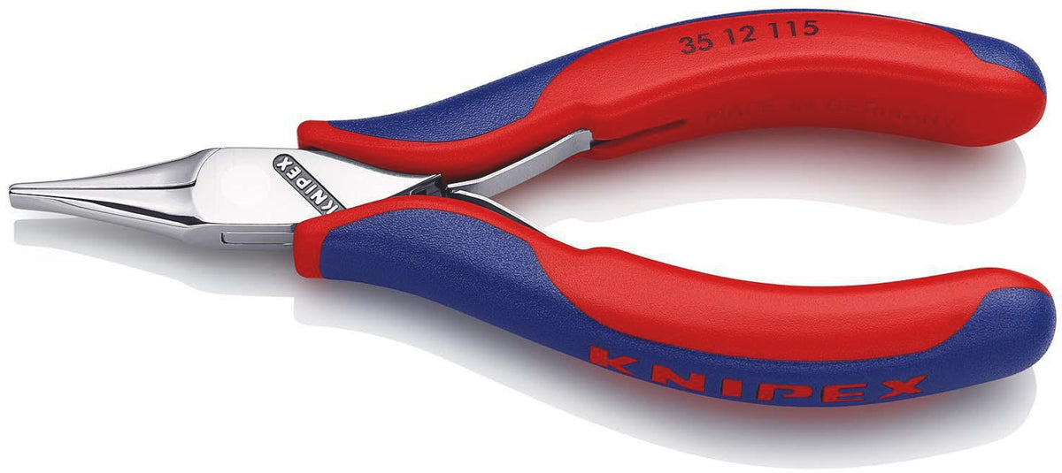 KNIPEX Elektronik-Greifzange 115 mm mit flachbreiten Backen und Kunststoffüberzug