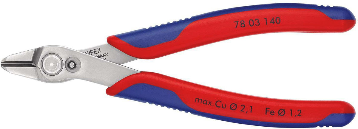 KNIPEX Elektronikseitenschneider Super-Knips® INOX 140 mm – Präzisionszange für feinste Schneidarbeiten