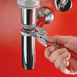 KNIPEX Syphon-/Connectorenzange L.250mm Spann-W.25-80mm schwarz atramentiert