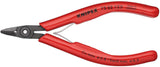 KNIPEX Elektronik-Seitenschneider 125 mm Form 5 mit Facette und Öffnungsfeder