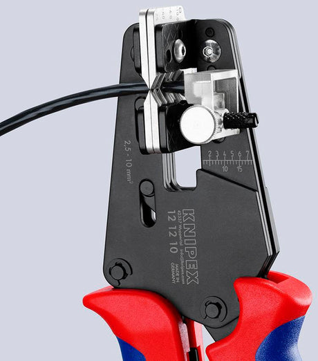 KNIPEX Präzisionsabisolierzange 195 mm für PTFE, Silikon, Radox®, Kapton® und Gummi