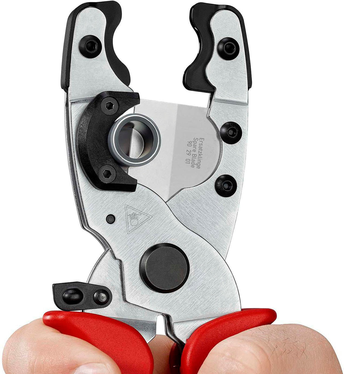 KNIPEX Rohrschneider für Verbund- und Schutzrohre Ø 12-25 / 18-35 mm, 210 mm, Chrom-Vanadin-Elektrostahl