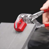KNIPEX Fliesenlochzange 250 mm aus Chrom-Vanadium-Stahl mit Kunststoffüberzug