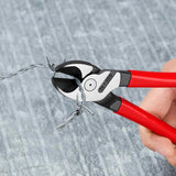 KNIPEX Kraftseitenschneider 140 mm poliert Form 0 – 20 % Kraftersparnis, Kunststoffüberzug