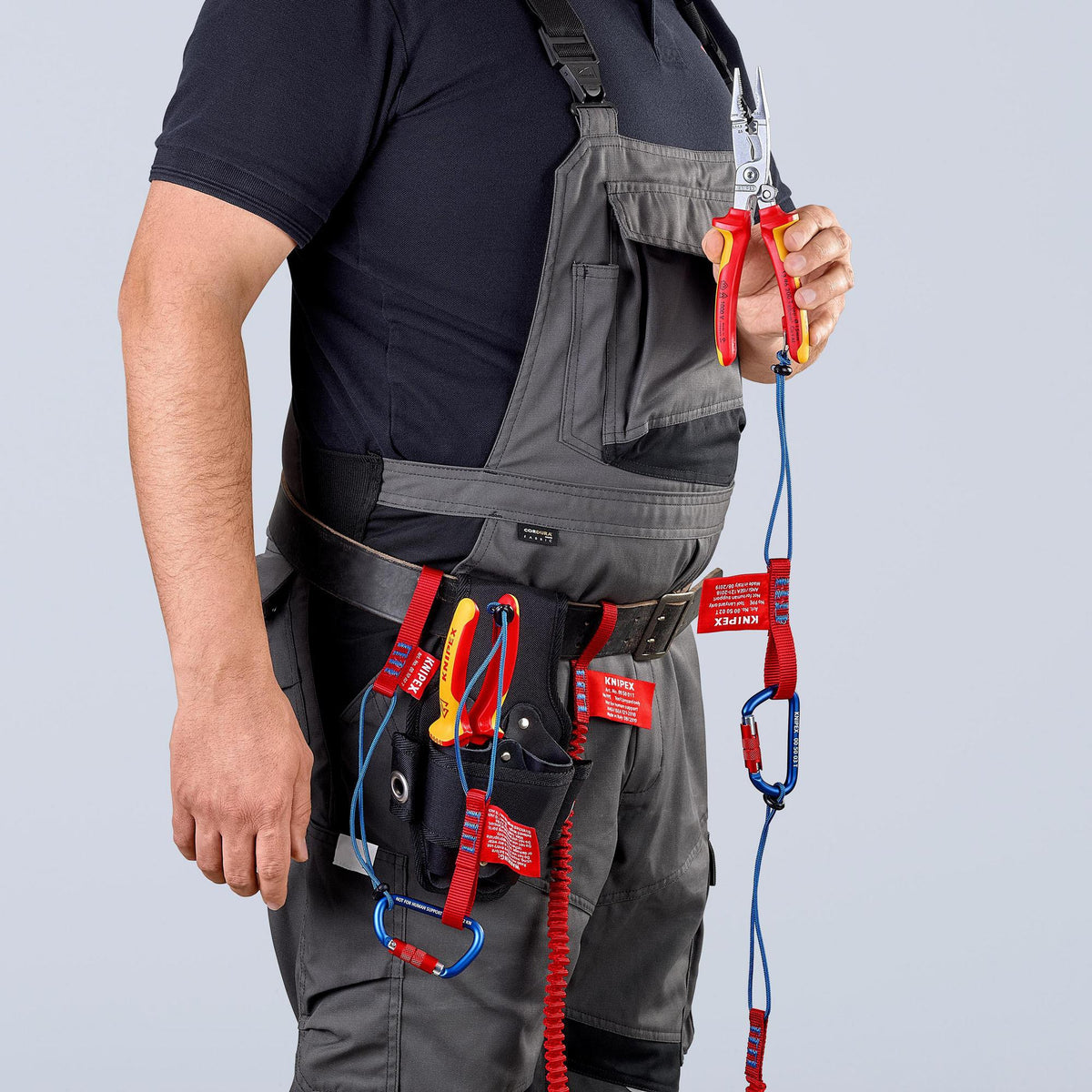 KNIPEX Fangleine für Zangen – max. 1,5 kg Belastung, 1 Stück, zuverlässiger Fallschutz