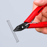 KNIPEX Elektronik-Seitenschneider 125 mm – Form 2, kleine Facette, induktiv gehärtet