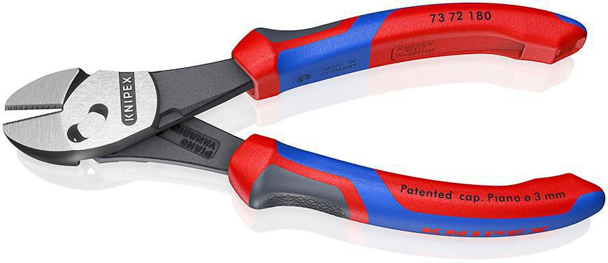 KNIPEX TwinForce® Hochleistungsseitenschneider L.180mm Comfort-Griff – 50% leichter schneiden