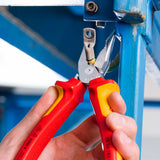 KNIPEX Spitzkombizange 145 mm VDE-isoliert, Mehrkomponentenhüllen, verchromt