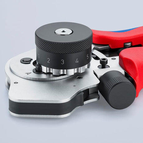 KNIPEX Vierdornpresszange 240 mm – Digitale Crimpzange für 0,14–6 mm² (AWG 26–10)