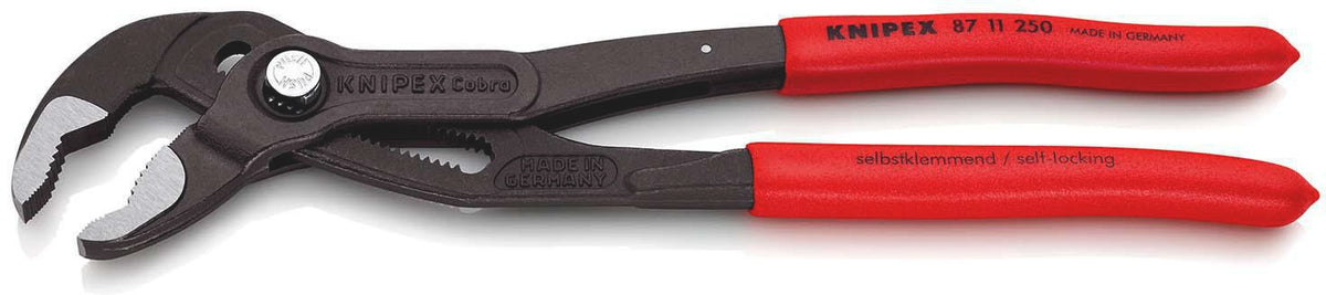 KNIPEX Cobra®…matic Wasserpumpenzange 250 mm – Selbstklemmend, 25 Einstellpositionen