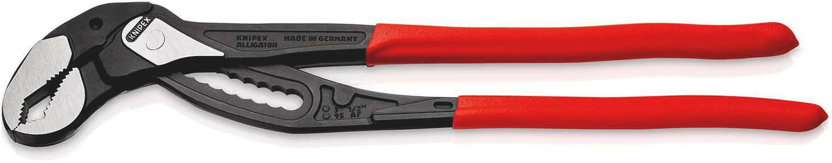 KNIPEX Wasserpumpenzange Alligator 180 mm mit Comfort-Griff und 9-fach Rastenverstellung