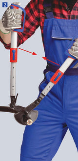 KNIPEX Kabelschere 570-770 mm mit Teleskopschenkeln und Ratschenprinzip für Kabel bis 38 mm