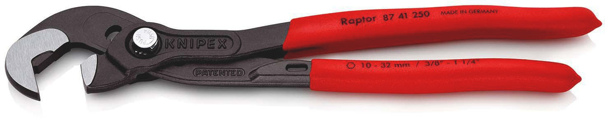 KNIPEX Schraubzange 250 mm mit 15 Einstellpositionen und Spannweite 10–32 mm