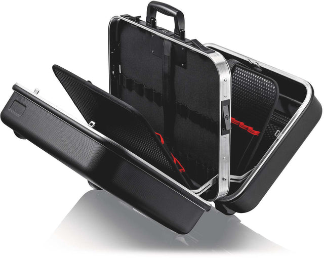 KNIPEX Schalenkoffer BIG TWIN Leerkoffer mit Aluminiumrahmen und Zahlencode