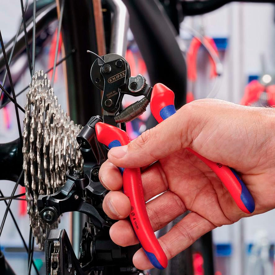 KNIPEX Drahtseilschere 190 mm – für harte Drahtseile, Kabel und Rundstahl, poliert