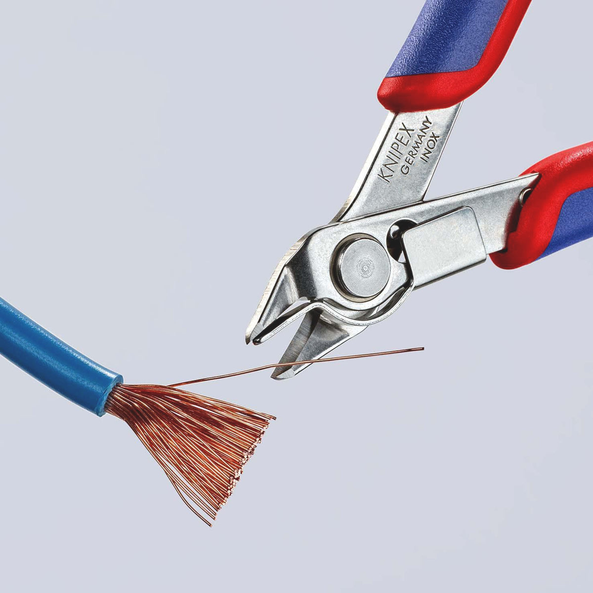 KNIPEX Elektronikseitenschneider Super-Knips® INOX 140 mm – Präzisionszange für feinste Schneidarbeiten