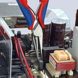 KNIPEX Elektronik-Greifzange 115 mm mit flachbreiten Backen und Kunststoffüberzug