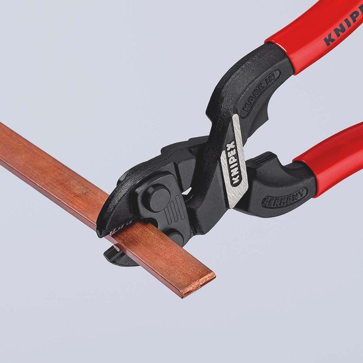 KNIPEX CoBolt® Kompaktbolzenschneider 160 mm – 60 % Kraftersparnis, mit Aussparung