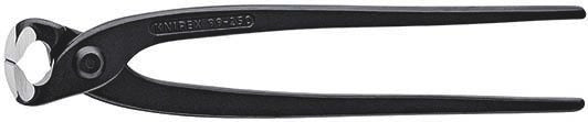 KNIPEX Monierzange 220 mm poliert schwarz atramentiert – Zum Verdrillen und Schneiden von Bindedraht